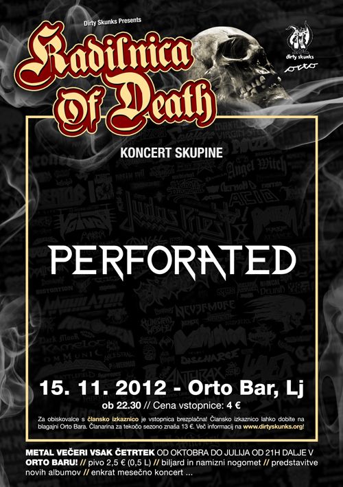 Kadilnica Of Death: Perforated