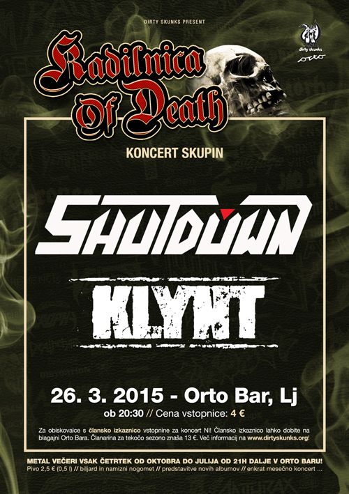Kadilnica Of Death: Shutdown, Klynt