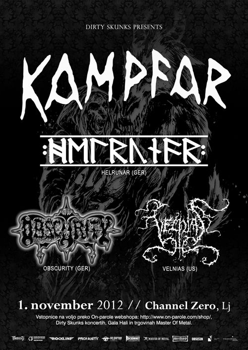 Kampfar, Helrunar, Obscurity, Velnias