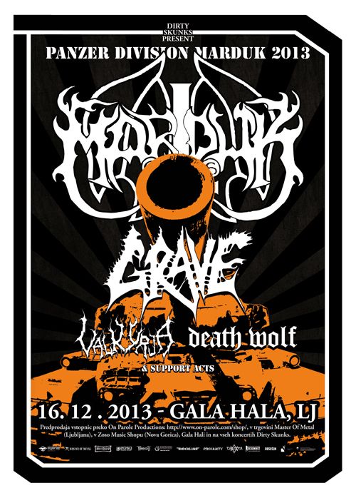 Marduk, Grave, Valkyrja, Death Wolf, Critical Solution