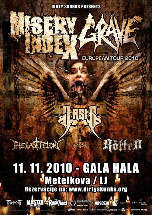 Misery Index, Gave, Arsis, The Last Felony, The Rotted