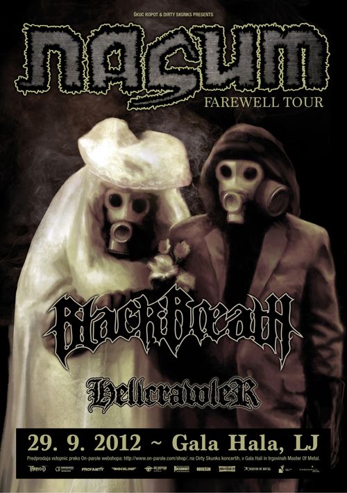 Nasum, Black Breath, Hellcrawler