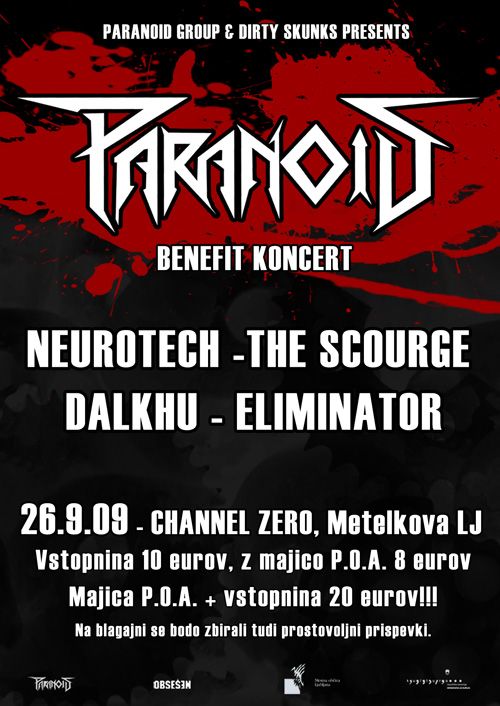 Paranoid Benefit Koncert