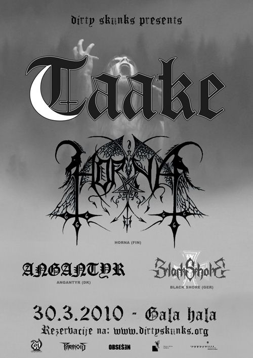 Taake, Horna,  Angantyr, Black Shore