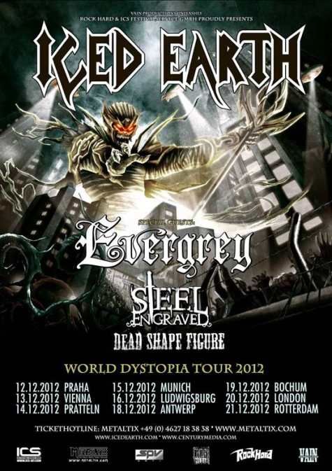 Iced Earth, Evergrey, Steel Engraved, Dead Shape Figure