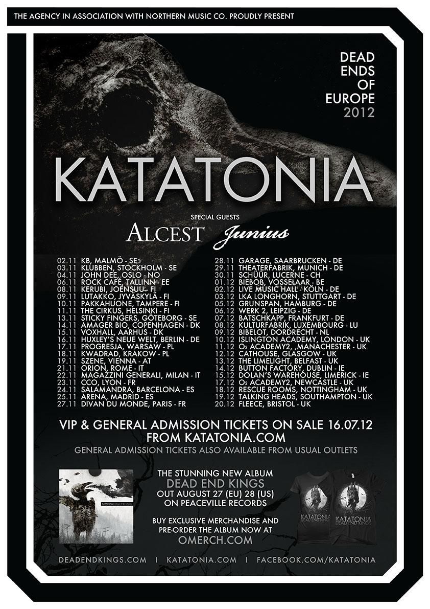 Katatonia, Alcest, Junius