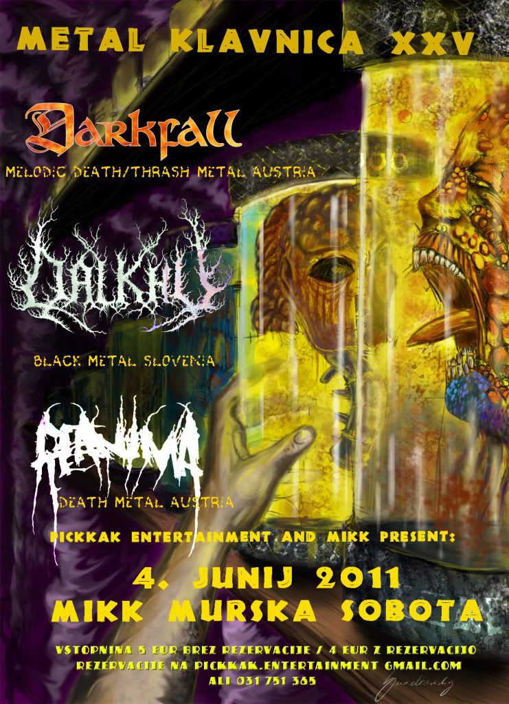 Metal Klavnica XXV: Darkfall, Reanima, Dalkhu