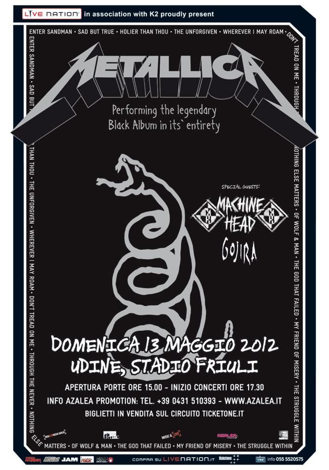 Metallica, Machine Head, Gojira