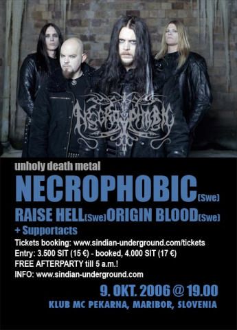 Necrophobic, Raise Hell, Origin Blood