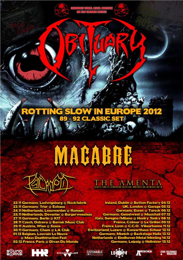 Obituary, Macabre, Psycroptic, The Amenta