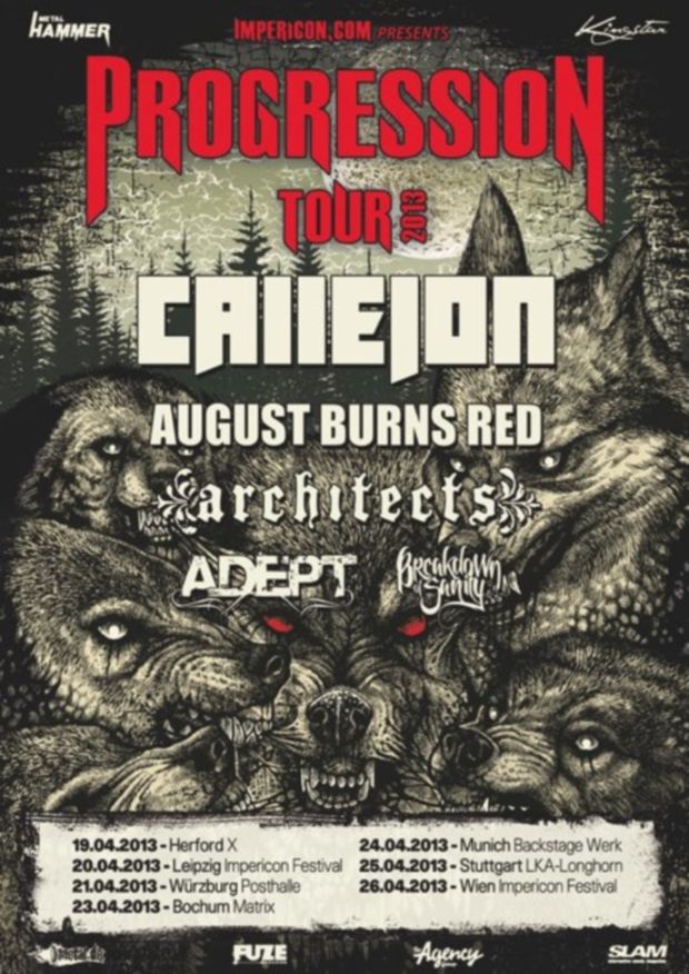 Callejon, August Burns Red, Architects, Adept, Breakdown Of Sanity