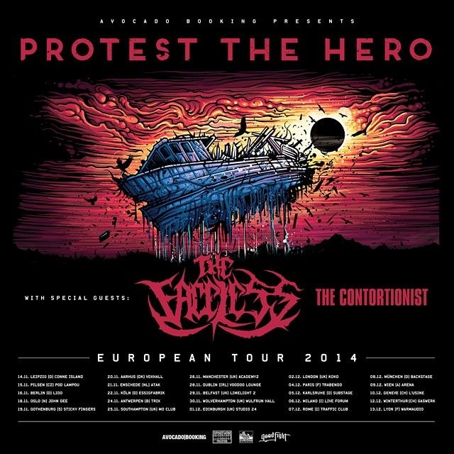 Protest The Hero, The Faceless, The Contortionist, Destrage