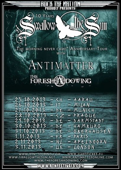 Swallow The Sun, Antimatter, The Foreshadowing