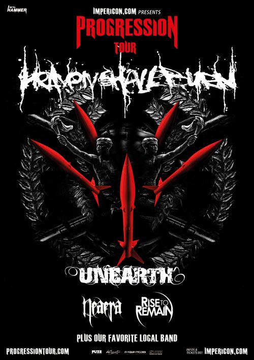 Heaven Shall Burn, Unearth, Neaera, Rise To Remain