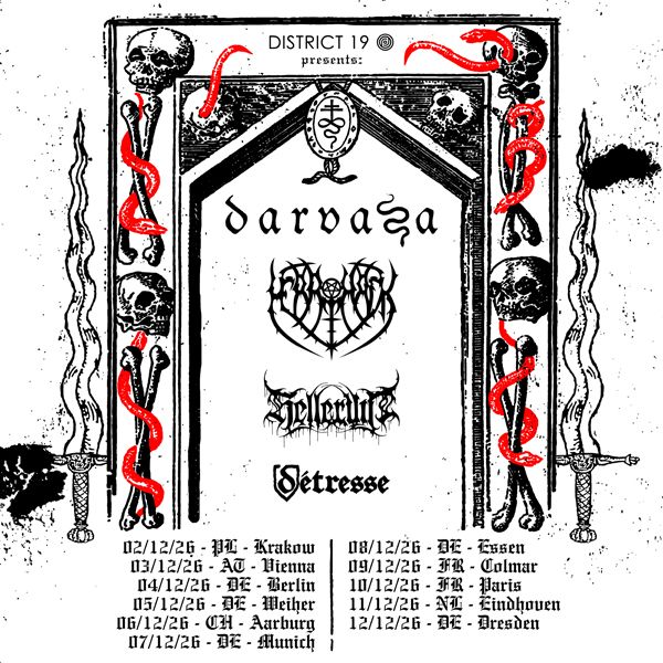 Darvaza decembra na turnejo po Evropi