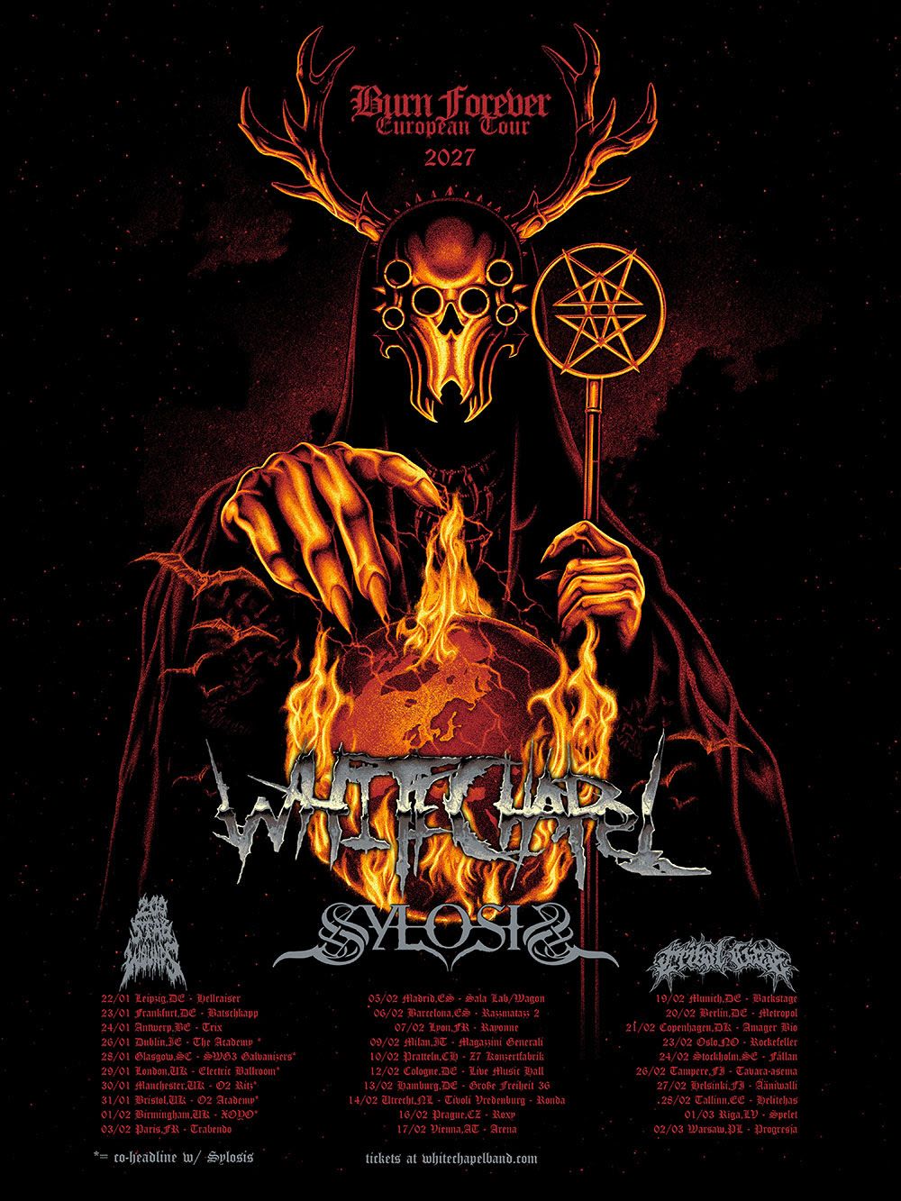 Whitechapel naslednje leto spet v Evropi!