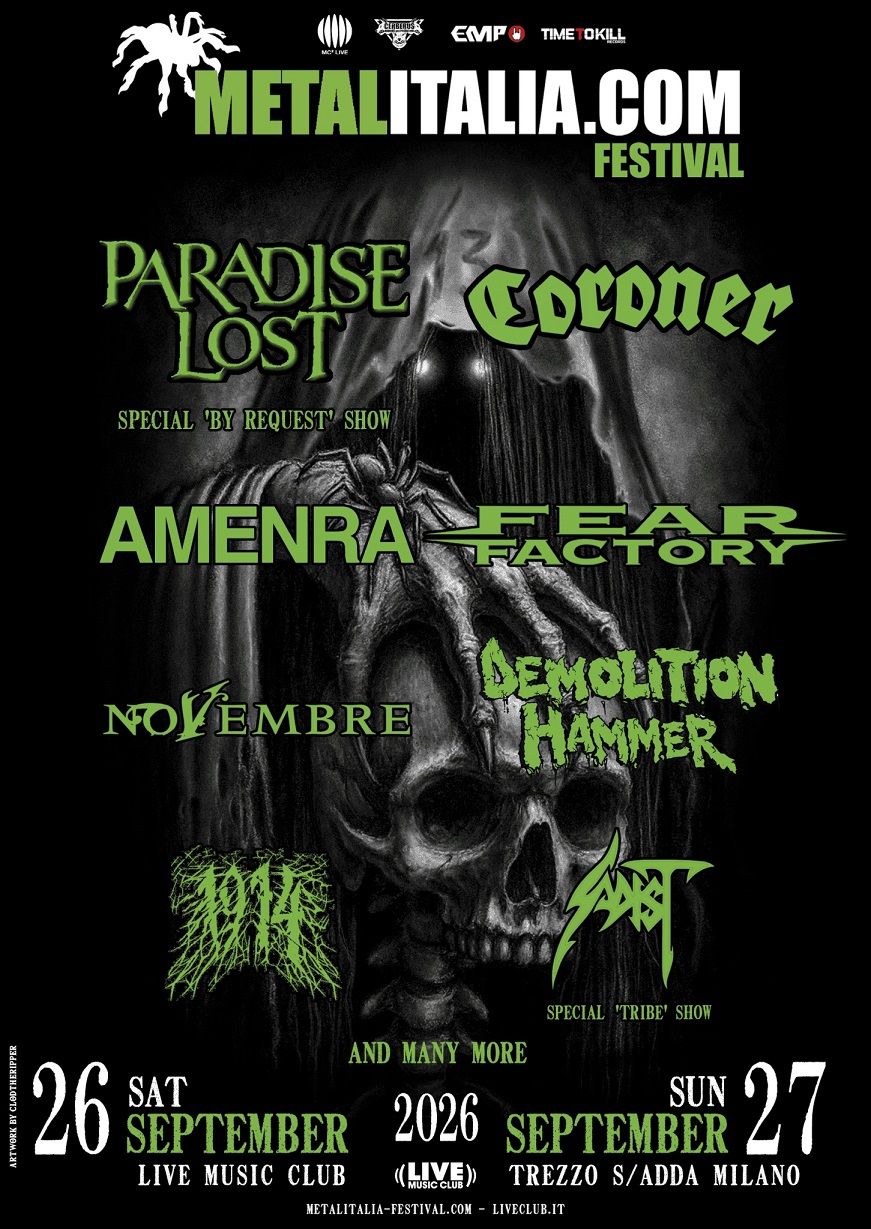 Novembre in Demolition Hammer na Metalitalia.com Festival 2026
