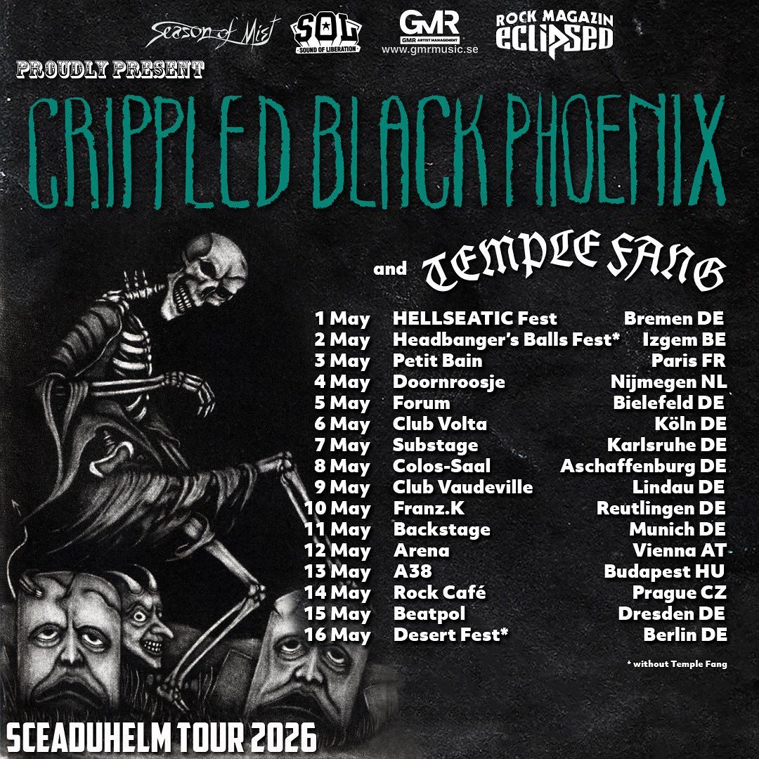Crippled Black Phoenix od 1. maja na turneji