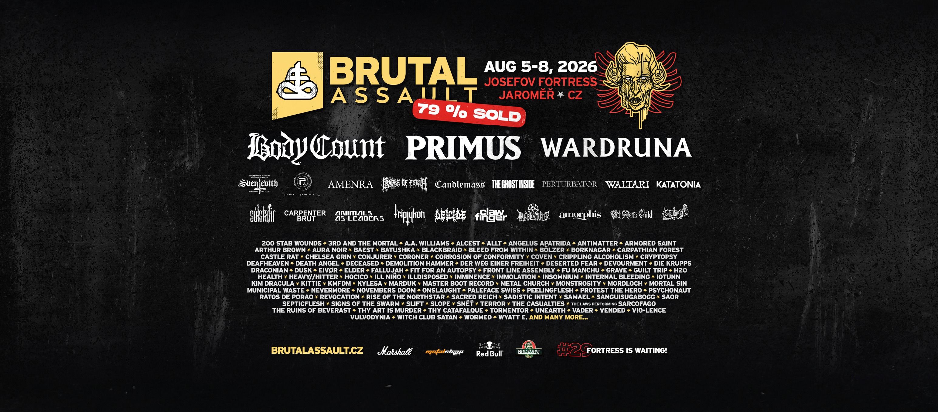 Prodanih že 79 % vstopnic za Brutal Assault 2026