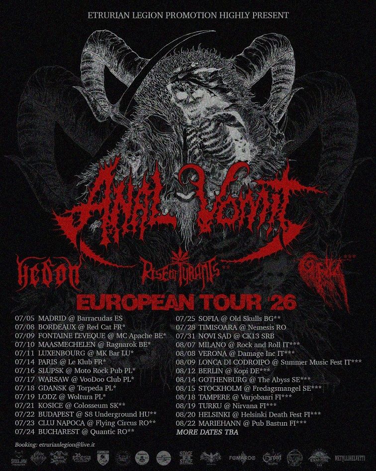 Anal Vomit od jutri na turneji po Evropi