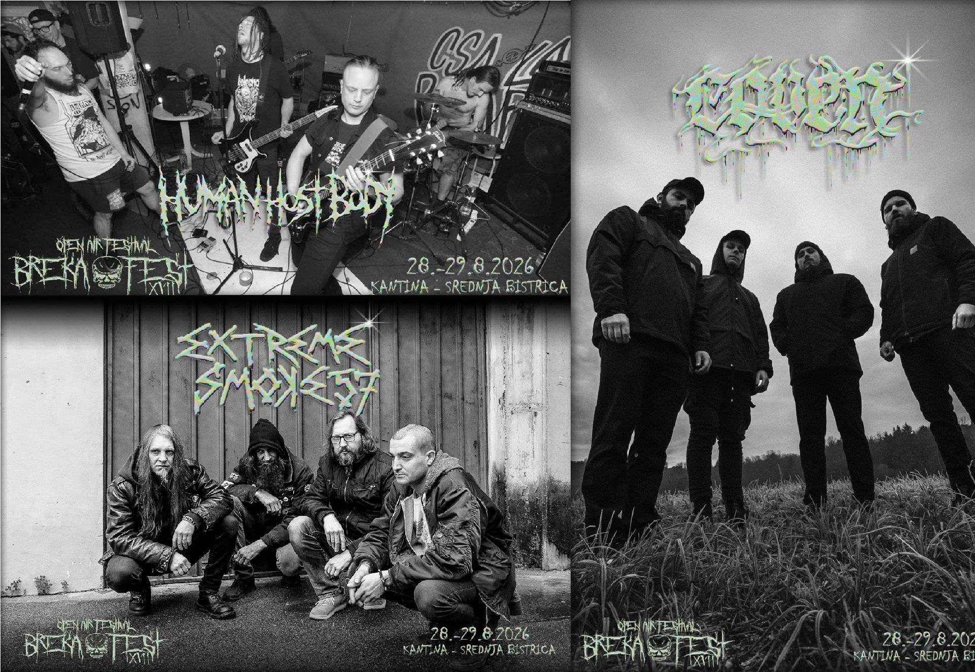 Na Breka Festu XVII tudi Human Host Body, Extreme Smoke 57 in Coven