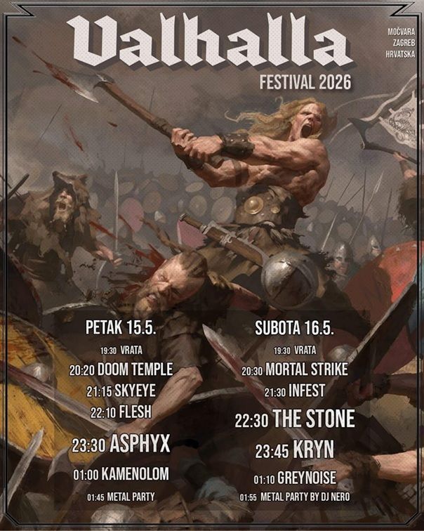 Taka je časovnica za Valhalla festival 2026!
