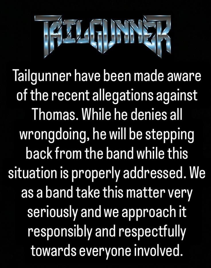 Tailgunner so se razšli z basistom