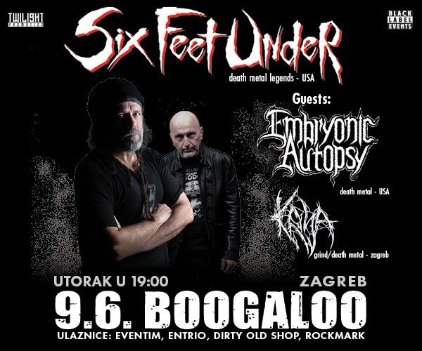 Six Feet Under junija tudi v Zagrebu!