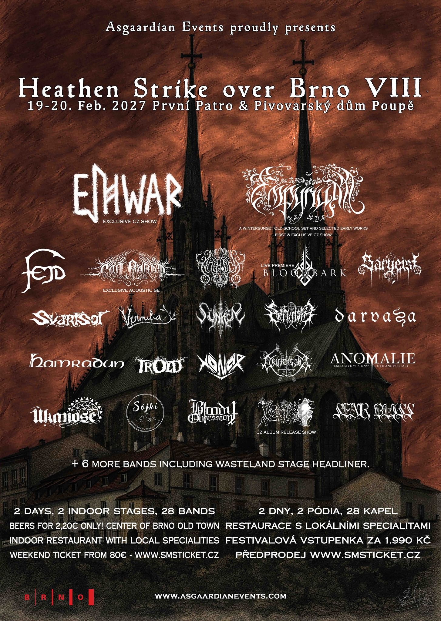 Znan je nov paket nastopajočih edicije festivala Heathen Strike over Brno