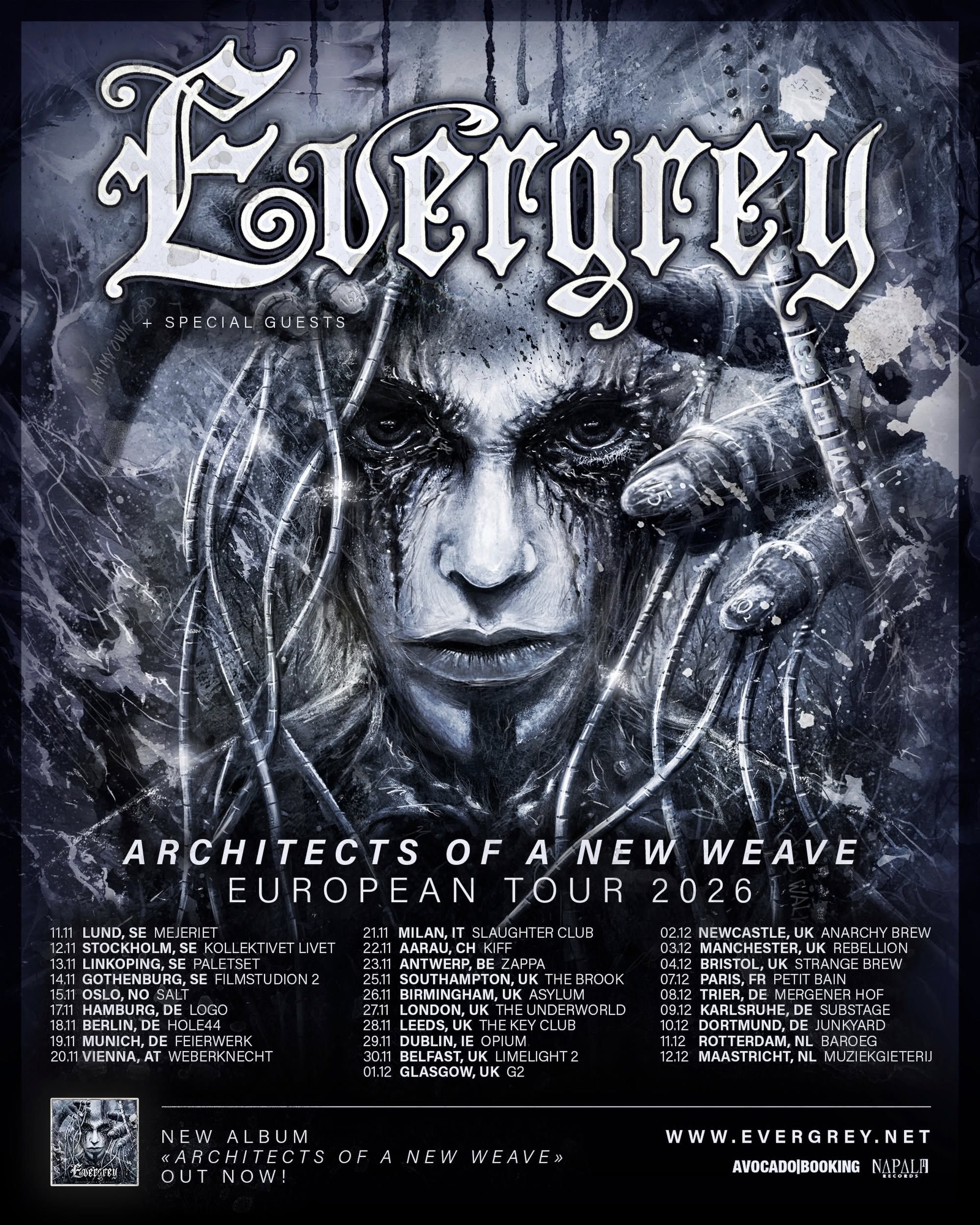 Evergrey se konec leta odpravljajo na turnejo po Evropi