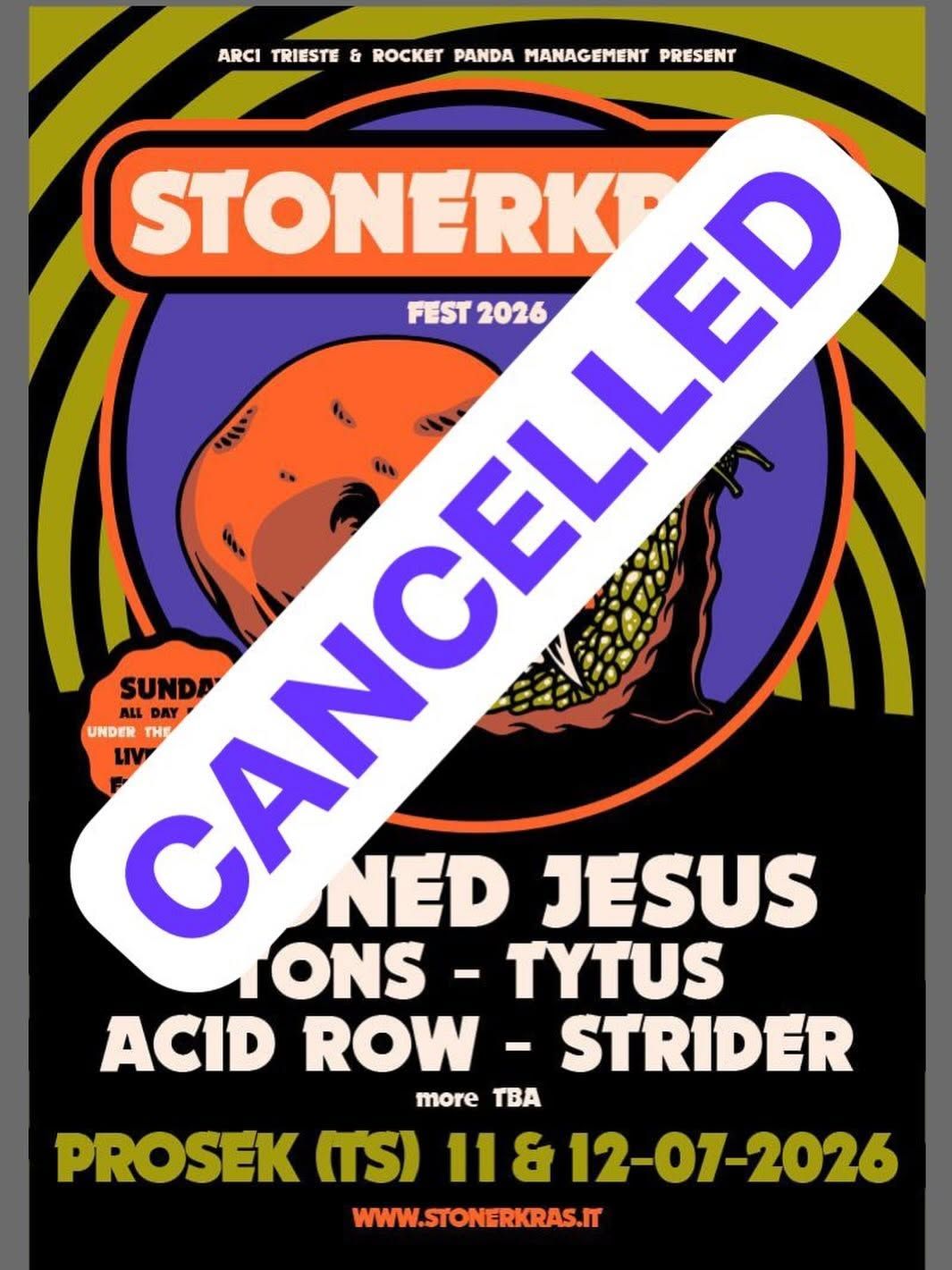StonerKras Fest je odpovedan