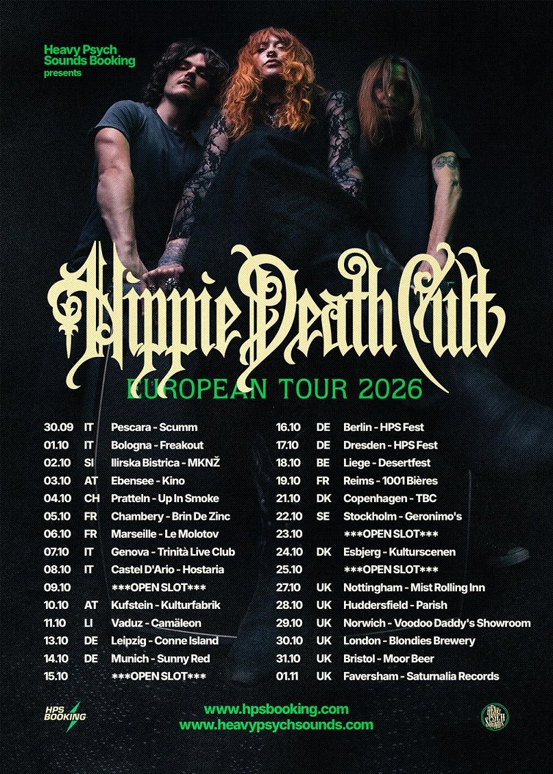 Hippie Death Cult spet v Evropi, spet v Sloveniji
