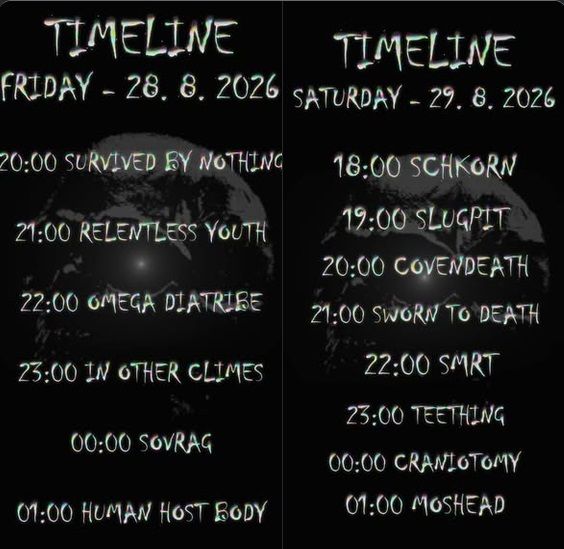 Znana točna časovnica za Breka Fest XVII