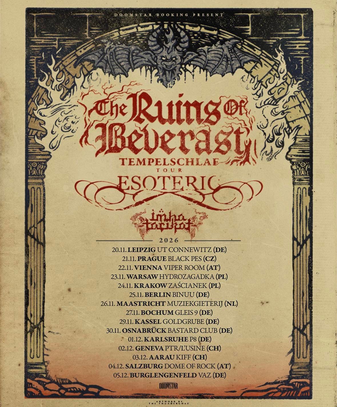 The Ruins of Beverast konec novembra na turnejo po Evropi