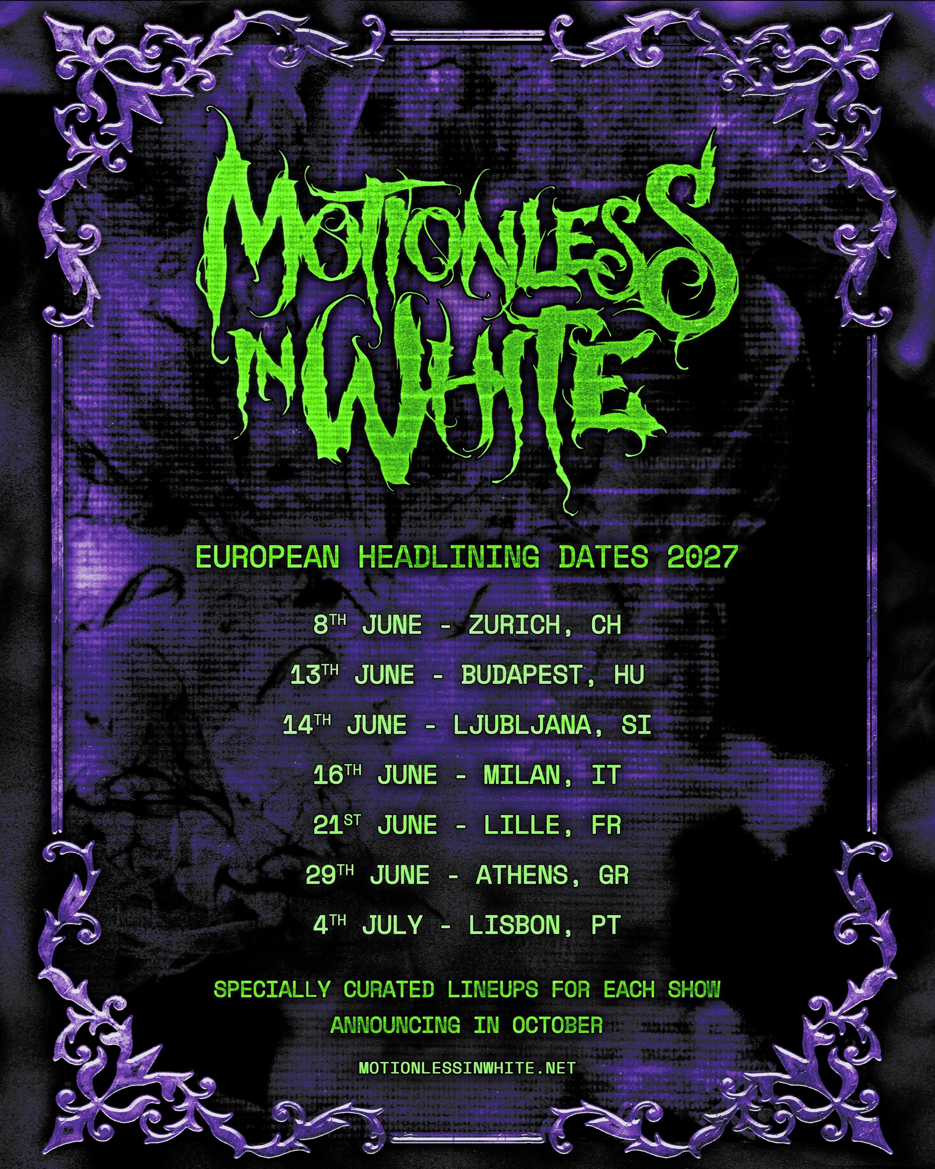 Motionless in White prihajajo naslednje leto v Ljubljano