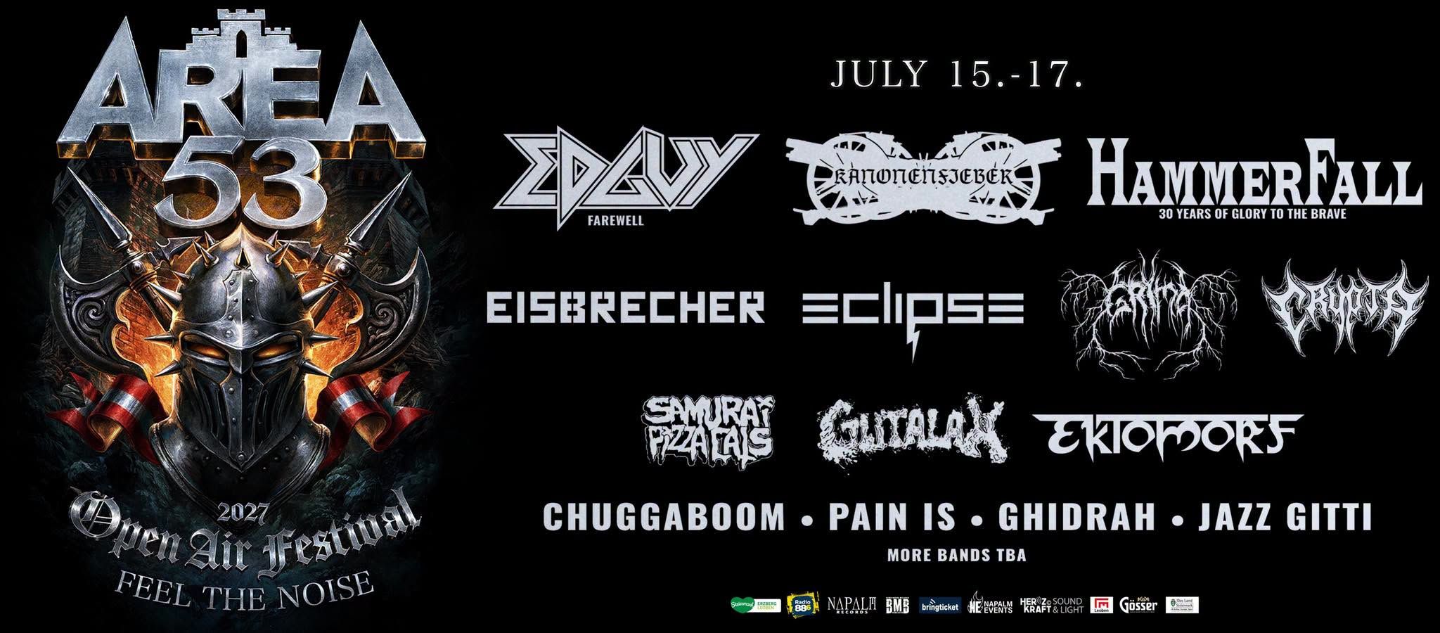 Znanih še sedem bandov za Area 53 Festival 2027