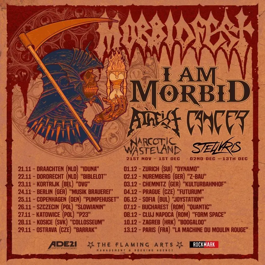 I Am Morbid s turnejo Morbidfest 2026 novembra ponovno v Evropi