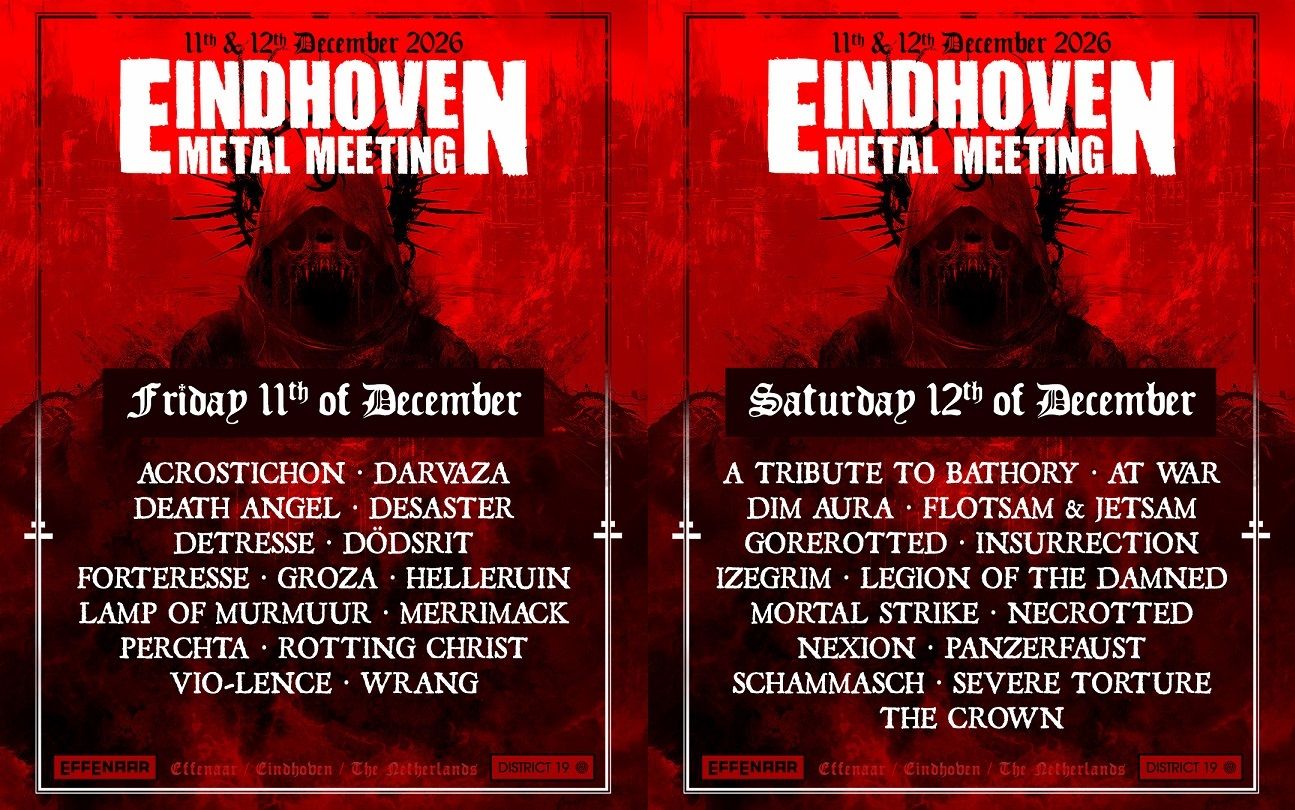 Znan dnevni razpored festivala Eindhoven Metal Meeting 2026