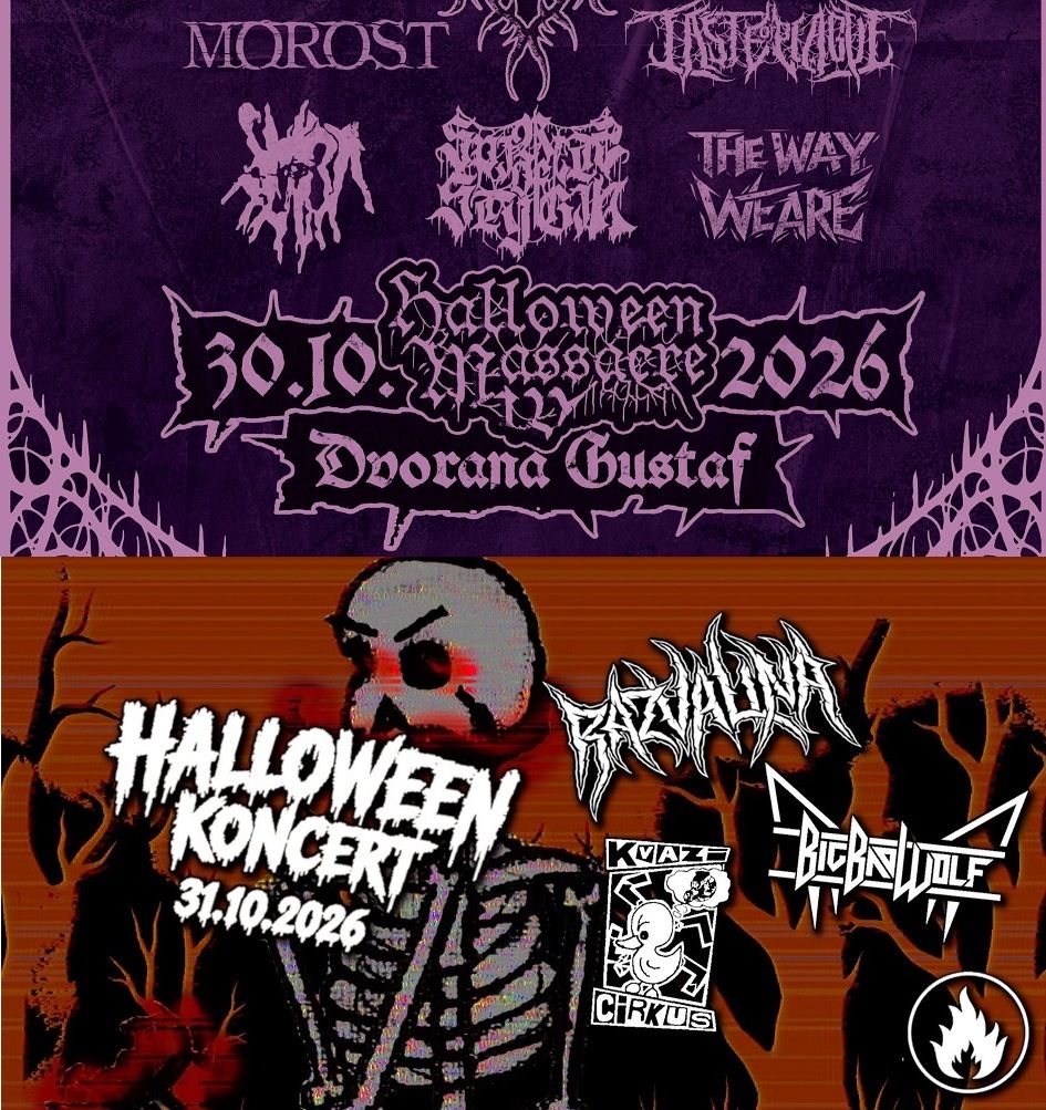 Halloween vabi s številnimi koncerti