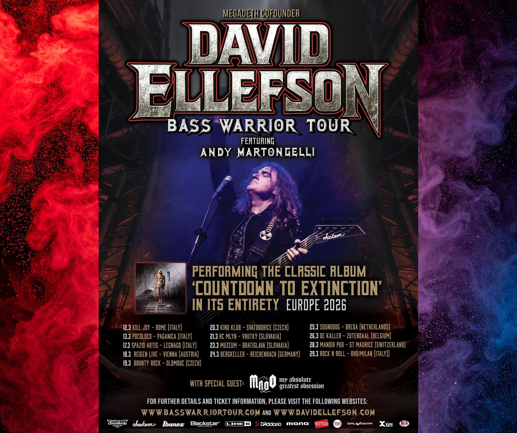 David Ellefson marca prihaja v Evropo