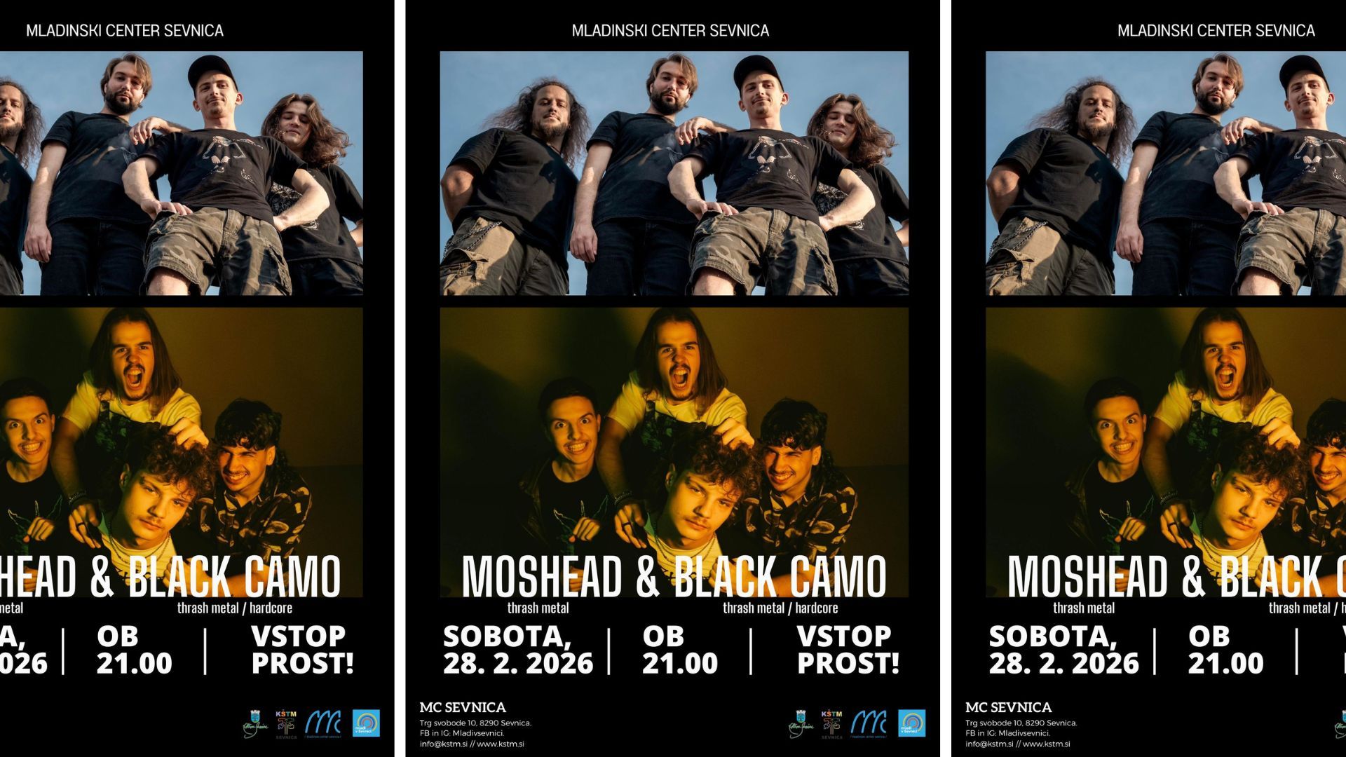 V Sevnici bodo ta vikend nastopili Moshead in Black Camo