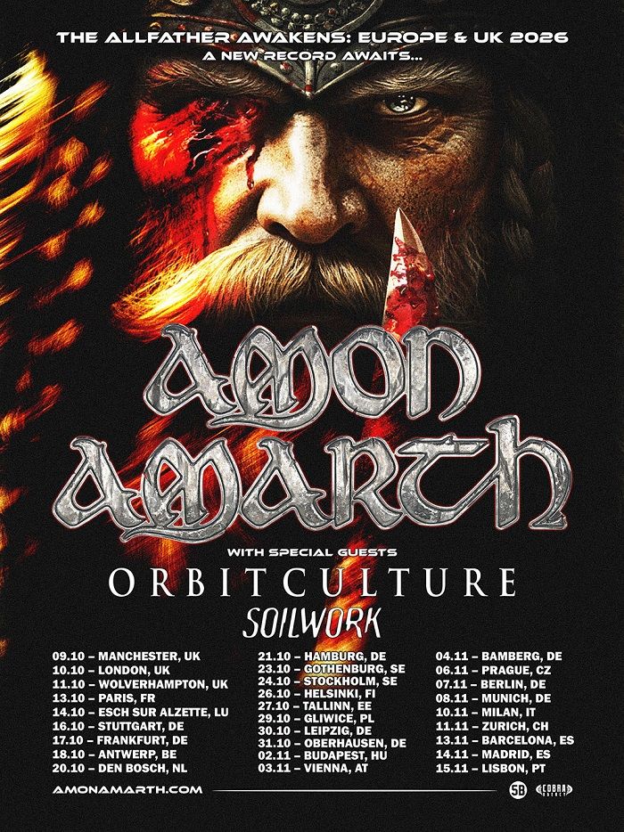 Amon Amarth napovedali turnejo The Allfather Awakens Tour
