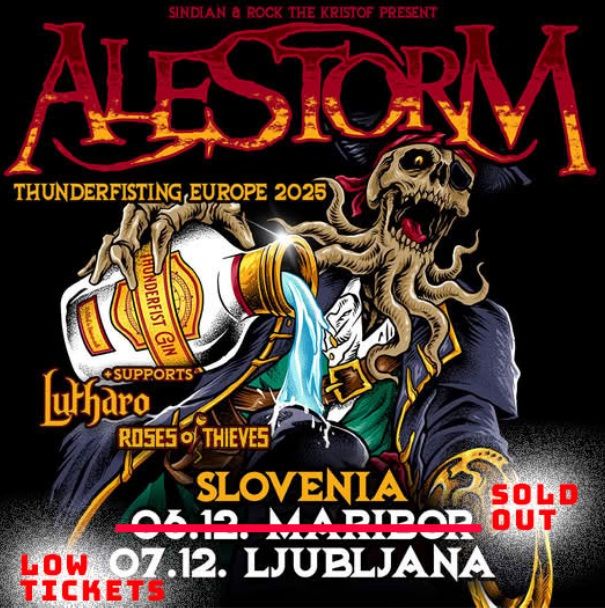 Mariborski koncert Alestorm razprodan!