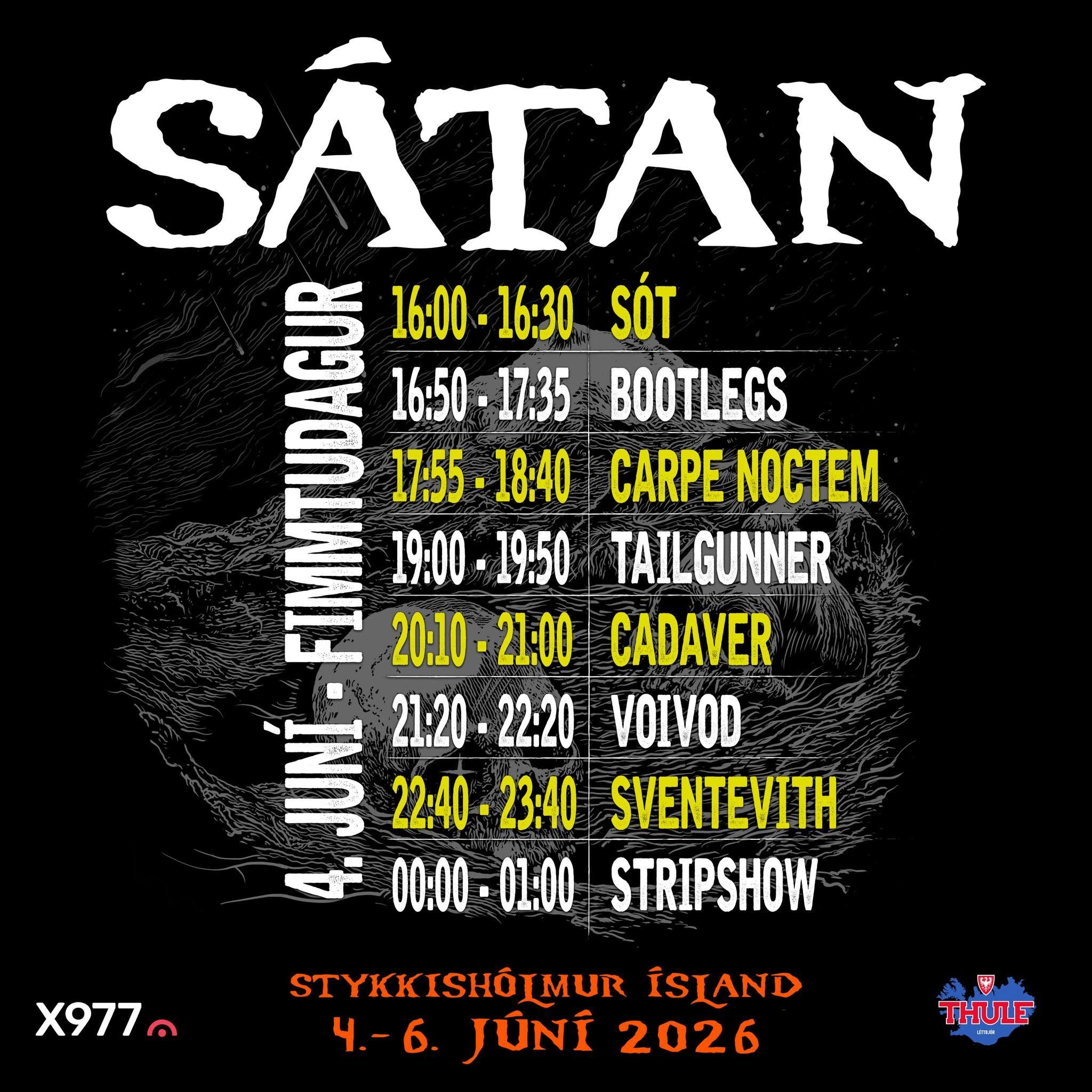 Sátan 2026, 1. dan