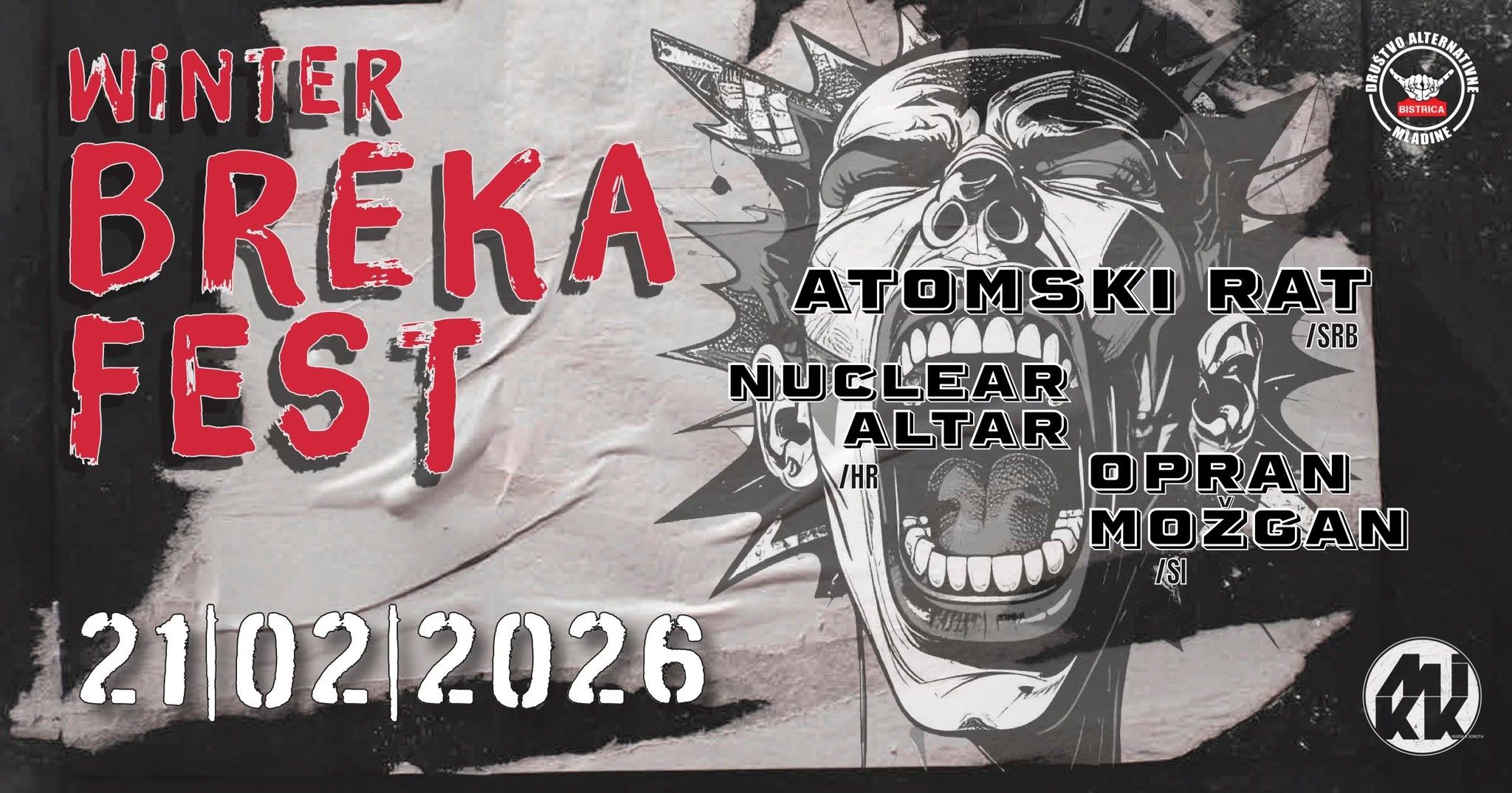 Winter Breka Fest: Atomski rat, Nuclear Altar, Opran Možgan