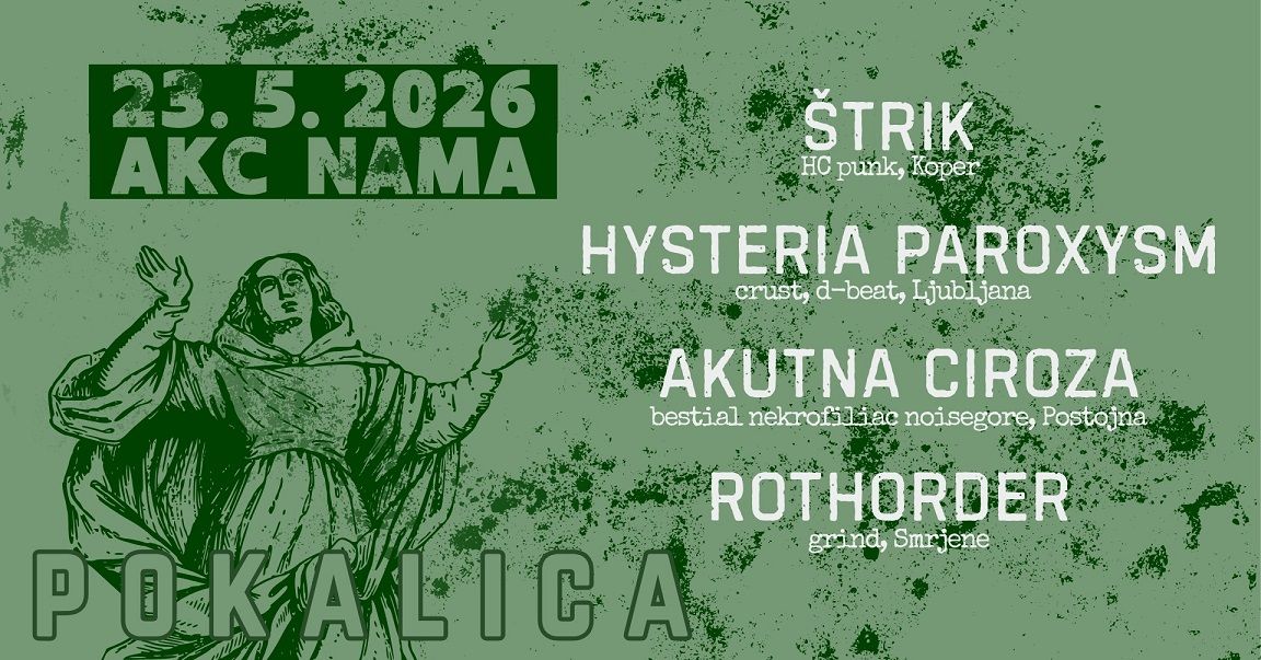 Pokalica: Štrik, Hysteria Paroxysm, Akutna ciroza, Rothorder