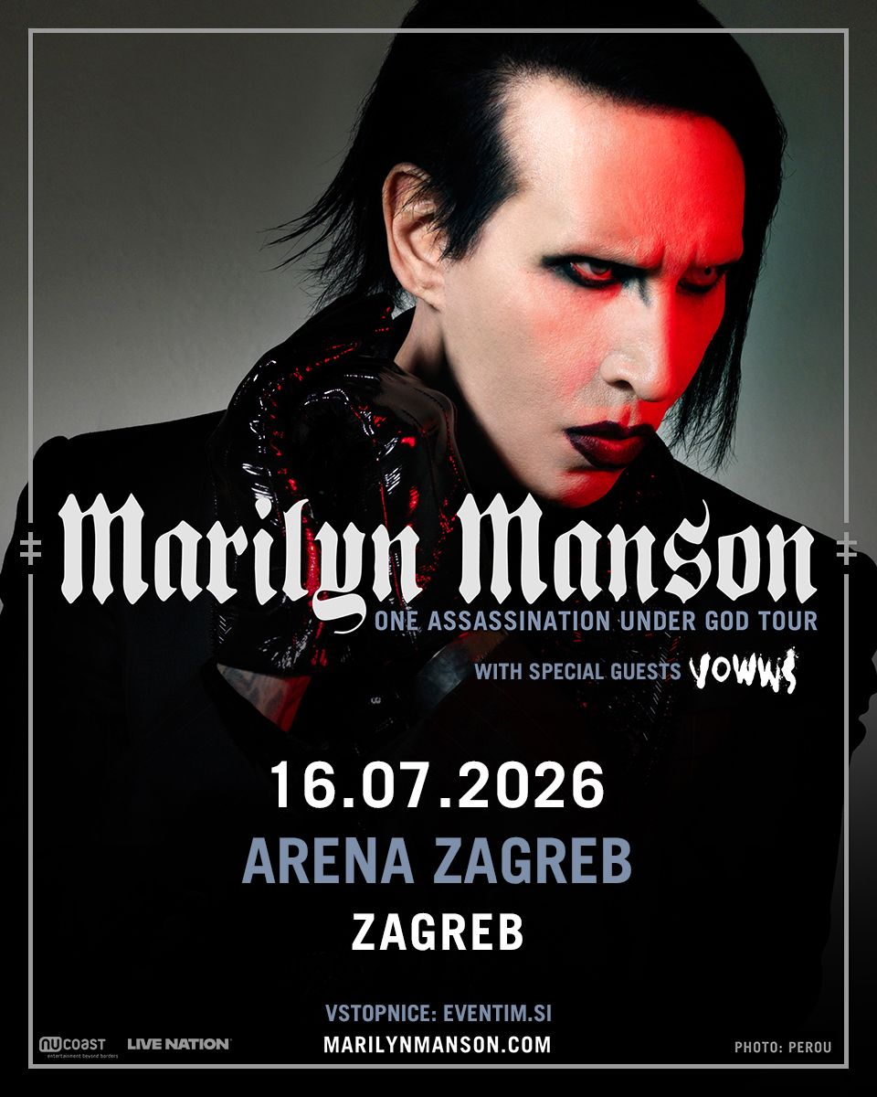 Jutri v zagrebško Areno prihaja Marilyn Manson