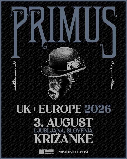 Za koncert Primus pošlo že več kot pol vstopnic
