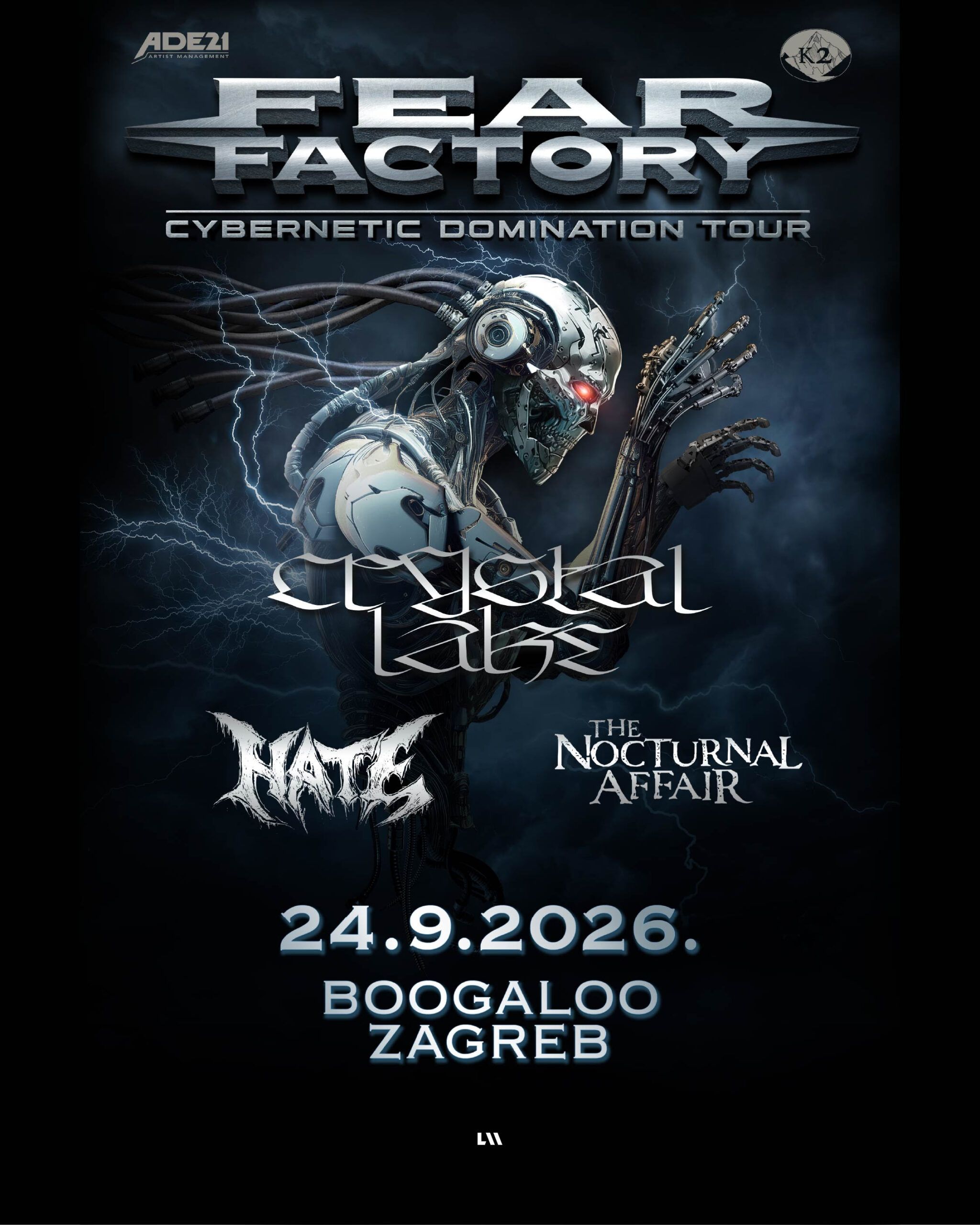 Fear Factory, Crystal Lake, Hate, The Nocturnal Affair