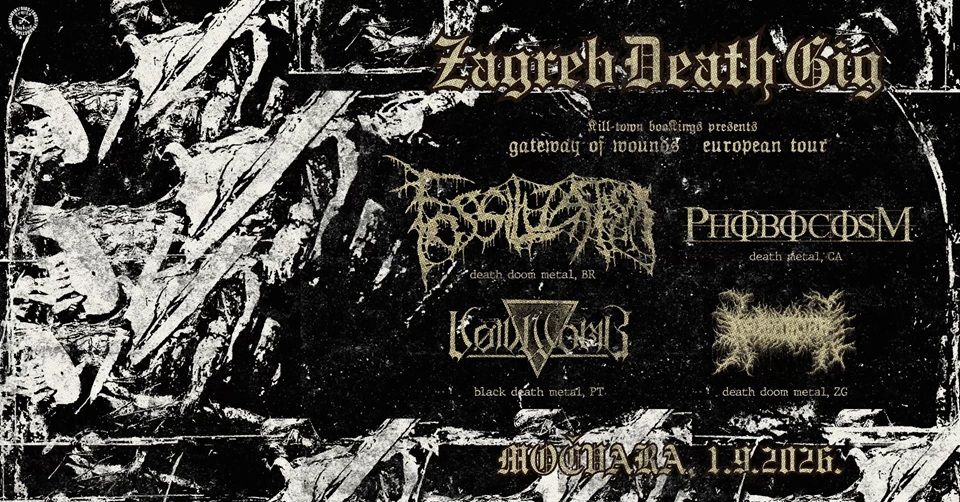 Zagreb Death Gig: Fossilization, Phobocosm, Vøidwomb, Decrepit Altar
